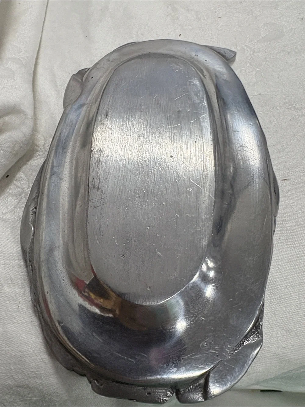 Decorative Grape Motif Trinket Dish cast aluminum serving